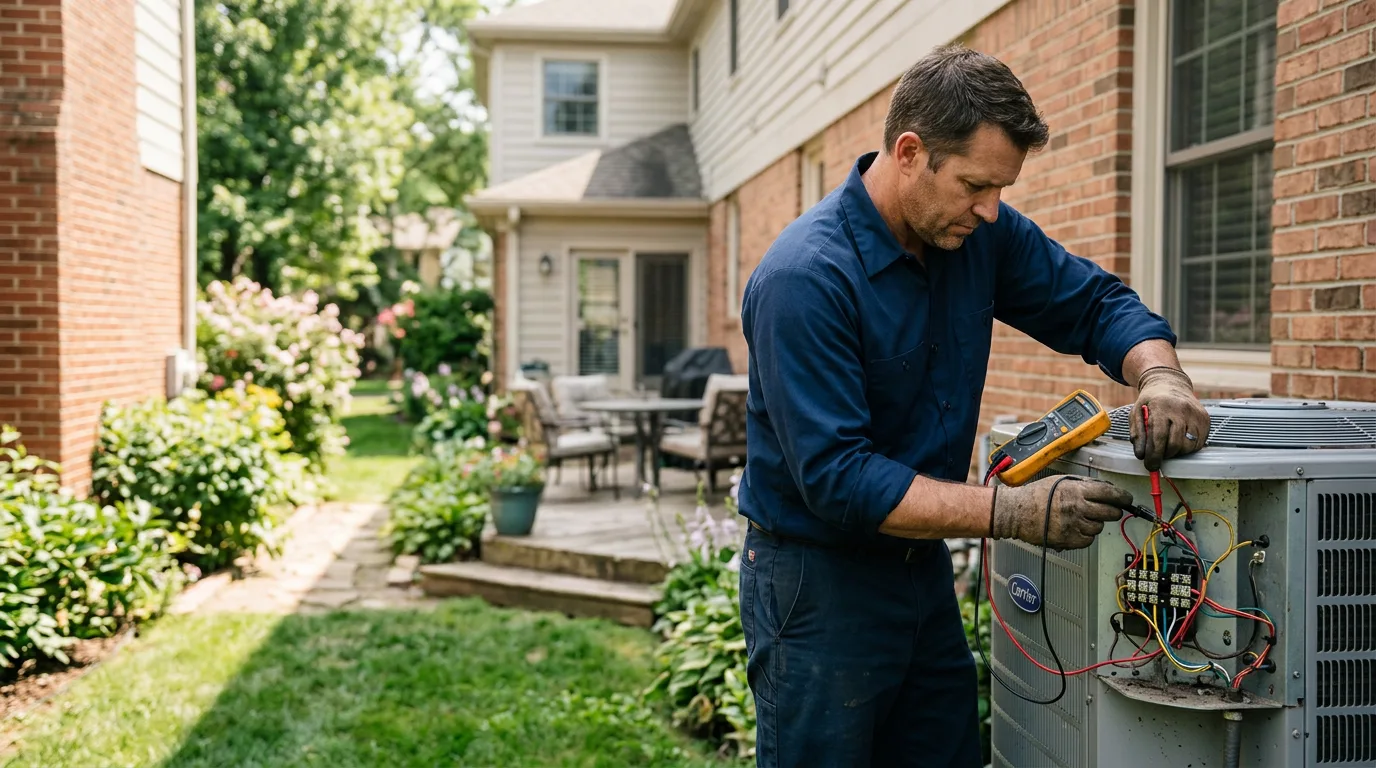 HVAC technician working near Columbia, MS